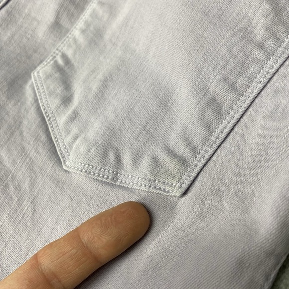 Frame Jeans Womens Sz 27 Purple Lavender Le Crop Mini Boot Mid Rise Stretch Boho - Picture 8 of 13